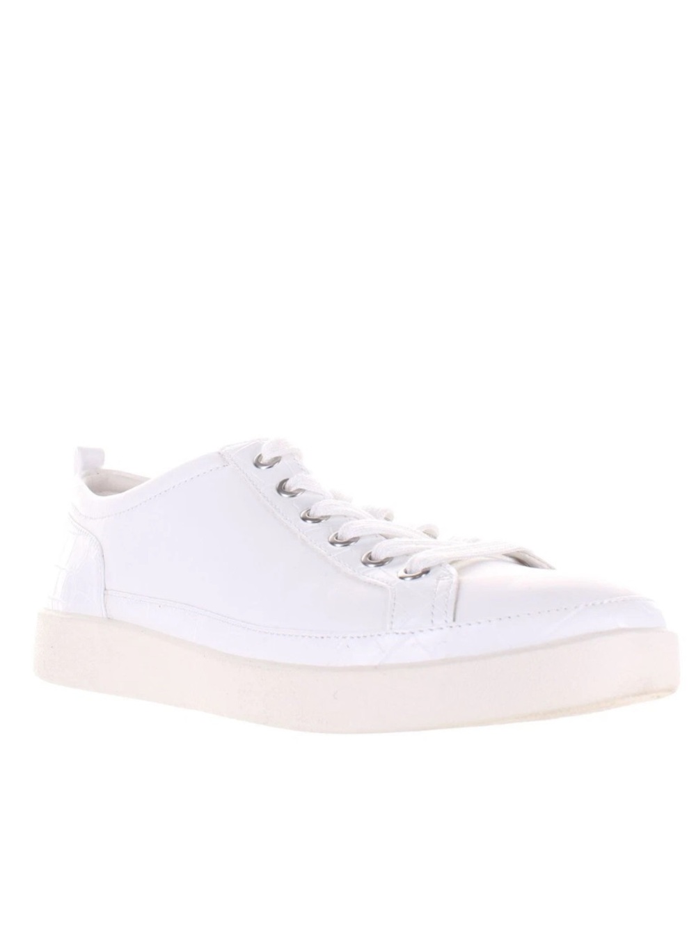 Vionic White Leather Lace-Up Sneakers - Women's Size 8
